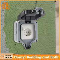 Homyl IP66กล่องซ็อกเก็ตสวิตซ์กันน้ำ220V เต้าเสียบสายไฟสำหรับสวนโรงรถเดี่ยว