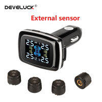 Car TPMS Digital Tire Pressure Monitoring System Sensors USB Port Security Alarm decoration accessories tool