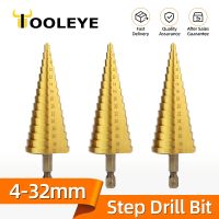 4-32mm HSS Titanium Step Pagoda Drill Bit Conical Stage Drill For Metal Wood High Speed Stepped Drill Power Tools