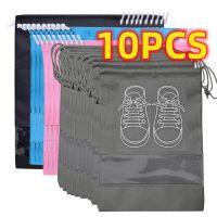 10/5PCS Shoe Storage Bag Wardrobe Organizer Non-woven Shoe Bag Travel Portable Bag Waterproof Bag Clothing Classification Bag