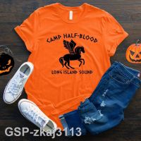 เสื้อยืด Camp Half Blood วัยรุ่น Colour Wicca Githic Colour Gicca เสื้อผู้หญิงแบบนักศึกษา