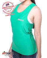 เสื้อกล้ามรัดกล้ามเนื้อ หญิง FITSUITS ORIGINAL FF-S004-09 สีเขียว เสื้อรัดกล้ามเนื้อ ชุดกีฬา วิ่ง โยคะ ฟิตเนส