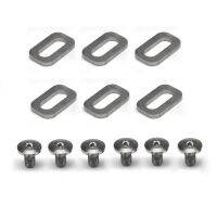 6 Pcs Titanium Alloy Pedal Cleats Bolts Spacer Self-locking PedalsสกรูสกรูชุดสำหรับLOOK KEOจักรยานจักรยานเสือภูเขาt4MF-TTBY STORE