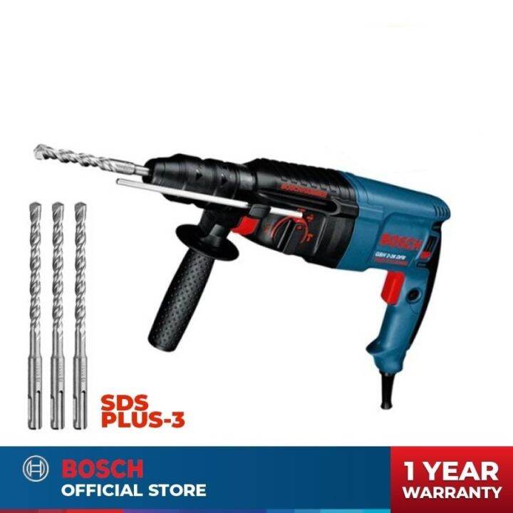 BOSCH GBH 2-26 DRE Set Mesin Bor Rotary Hammer 26 Mm Set | Lazada Indonesia