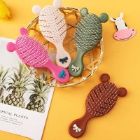 ✺✖△ Children Cute Cartoon Bow Ear Hairbrush Baby Comb Bath Massage Mirror Untangling Hair Brush for Mother Kids Girls Accessories