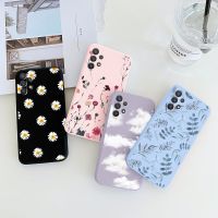 ✟ For Samsung Galaxy A52 A52S A72 A32 Phone Case Shockproof Cover For Samsung A 72 32 52 Flower Silicone Fundas Bumper Capas Bags
