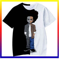 ฤดูร้อนเสื้อ Boondocks การ์ตูนอะนิเมะ 3D พิมพ์ Street Wear ผู้ชายผู้หญิงสบาย ๆ แฟชั่นพลัสขนาดเสื้อ O คอเด็กเสื้อยืด XS-5XL