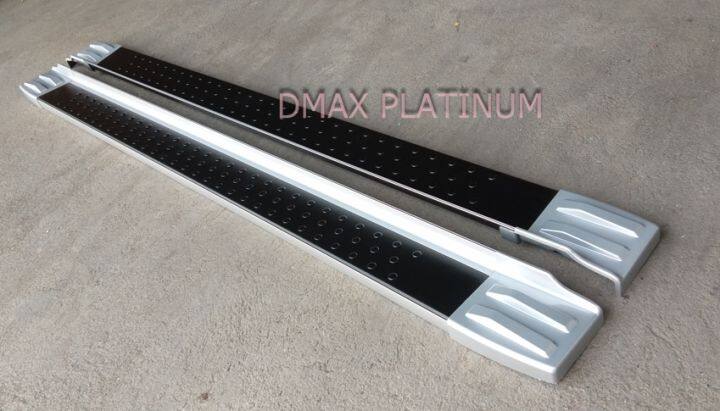 บันไดข้าง-dmax-platinum-บันไดเสริมข้างรถดีแม็กแพลตตินั่ม-บันไดอลูมิเนียมพร้อมขาติดตั้ง