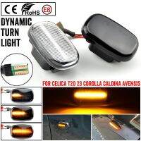 โคมไฟไฟสัญญาณเลี้ยวเครื่องหมายด้านข้างไฟ LED กระพริบแบบไดนามิกสำหรับ Toyota Corolla Caldina Celica RAV4 Starlet Prius Fielder MR2 Yaris แคมรี่วีออส Hilux Allex Avensis Celica Supra T20 T19 Mk4 23