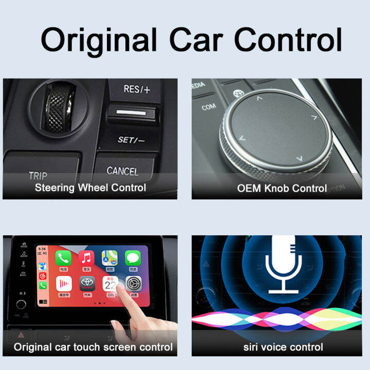 สายไปยังอะแดปเตอร์ไร้สาย-carplay-สำหรับสเตอริโอในรถยนต์-oem-พร้อม-usb-plug-and-play-smart-link-phone-การเชื่อมต่ออัตโนมัติกับ-carplay