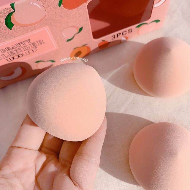 beauty-blender-peach-3pcs-เซตฟองน้ำลูกพีช-3-ชิ้น