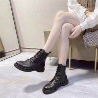 Womens boots รองเท้าบูทหนังคุณภาพสูงรองเท้าบูทสูงรองเท้าแฟชั่นผู้หญิง