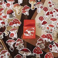 【LZ】 46pcs Kawaii Paper Sticker Set Planet Coffee Flower Leaves Butterfly Mushroom Decorative Stickers For Srapbooking Album Planner