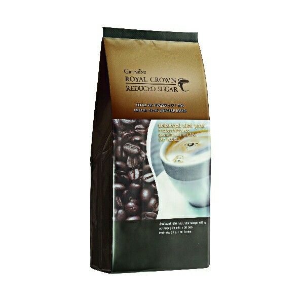 รอยัล คราวน์ รีดิวซ์ ชูการ์ กาแฟปรุงสำเร็จ ชนิดผง สูตรลดปริมาณน้ำตาล 30%