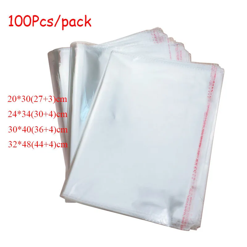 100pcs Letter Graphic Gift Bags, Self-sealing Clear Opp Bags, Resealable  Bags For Packing Cookies, Candies, Gifts