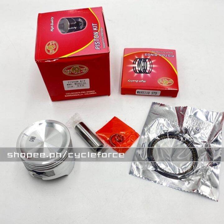 Piston kit with ring set WAVE 110 Or XRM 110 STD Standard Lazada PH