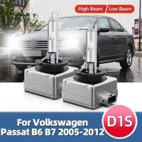 2X12V 35W ซีนอนซ่อนโคมไฟ6000K หลอดไฟ D1s สีขาวไฟหน้ารถอัตโนมัติสำหรับ Vw Passat B6 B7 2005 2006 2007 2012