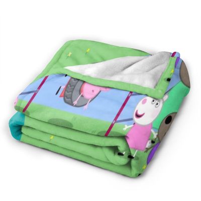 【Hypoallergenic Blanket 10 Peppa Pig Quotes That Showcase Her Sassy 1 Microfiber Flannel Blanket Multi-Size for Adult and Kids