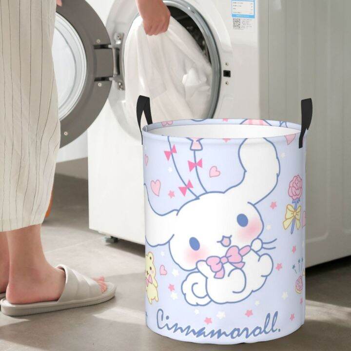 cinnamoroll-ตะกร้าผ้าผ้ากันน้ำ-oxford-ความจุขนาดใหญ่-ตะกร้าที่เก็บเสื้อผ้าสกปรกในห้องน้ำตะกร้าผ้ากันน้ำที่ใช้ในครัวเรือน