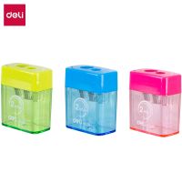 DELI Pencil Sharpener Pencil Cutter 2 Hole Cute Sharpener Knife Smooth Sharpening School Accessories stationery