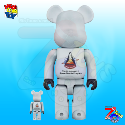 (ของแท้) Bearbrick NASA Space Shuttle (40th Anniversary) 400%+100% แบร์บริค Medicom Toy ของใหม่ มือ 1