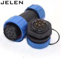 ‘；【-【 SP21 IP68 Waterproof Connector 8 Pin Automation Equipment Power Connector  Electric Car 8 Pin Plug Socket