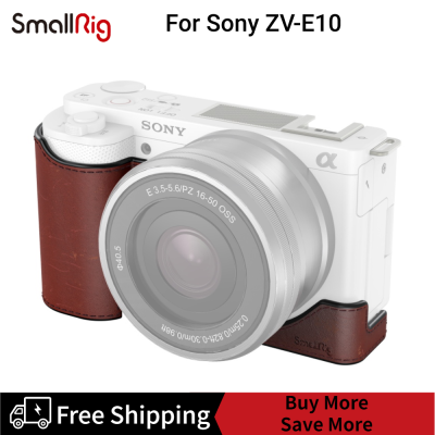 [Clearance Promotion]SmallRig เคสหนังครึ่งสำหรับ Sony ZV-E10 3527