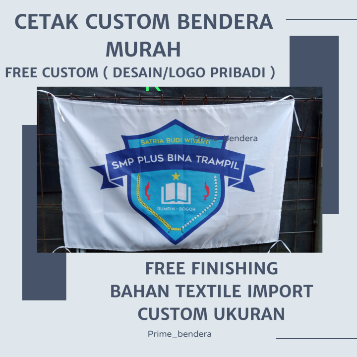 Cetak Bendera Custom Logo Sendiri Custom Desain Dari Kalian Lazada Indonesia