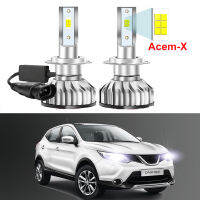 2Pcs สำหรับ Nissan Qashqai J11 2015หลอดไฟหน้า Led พร้อมชิป ACEM-X ไฟต่ำสูงไฟหน้ารถ LED