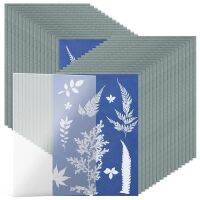 Blue A5 Sun Art Paper Kit Sunprint Kit Cyanotype Paper With Acrylic Panel Solar Drawing Paper Sensitivity Nature Printing Paper