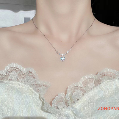 ZONGPAN สร้อยคอจี้หัวใจคุณภาพสูงแฟชั่นจี้สร้อยคอระดับไฮเอนด์สำหรับผู้หญิงของขวัญวันเกิด