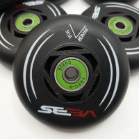 skate wheel roller wheel black seba 80 mm 90a including bearings 4 pcs/ lot