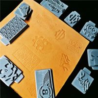 Custom LOGO Leather Stamps Cold Pressing Mold Soap Clay Branding Logo Alphabet Number Stamp Craft Stamping Resin Stamp Non-brass