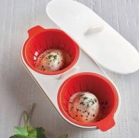 M-cuisine poached egg ชุดอุปกรณ์ทำไข่น้ำ โดยใช้เพียงแค่ ไมโครเวฟ  ไร้น้ำมัน ไข่ดาวน้ำ ไข่ดาว