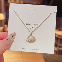 [COD] Wind Pendant Titanium Necklace Female Design of Luxury Net Clavicle Chain