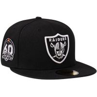 ใหม่ หมวกแก๊ป 60TH SEASON 59FIFTY LAS VEGAS RAIDERS สีดํา