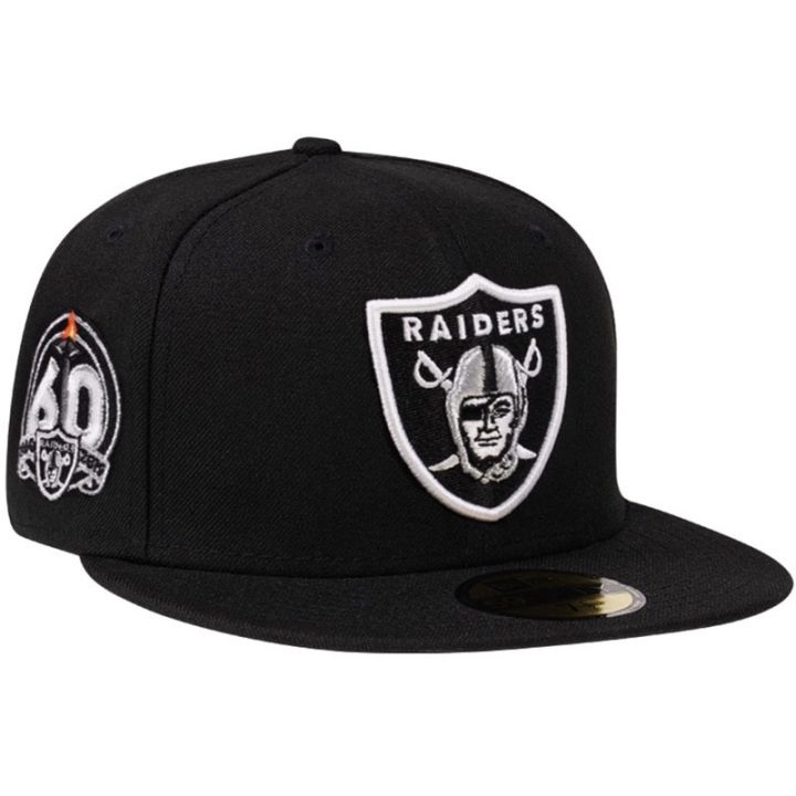 ใหม่-หมวกแก๊ป-60th-season-59fifty-las-vegas-raiders-สีดํา