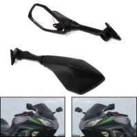 ☾■ ด้านซ้ายและขวาของ Kaca Spion Motor เหมาะสำหรับคาวาซากินินจา125 250 300 400 650 1000 ZX-6R H2R