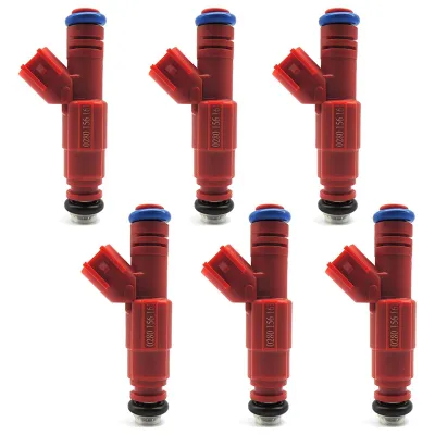 6PCS Car Fuel Injectors Nozzle 0280156161 3S4G-AB 812-12128 for Jeep Cherokee Liberty Wrangler Ford Mustang Focus
