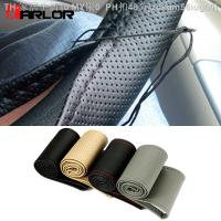 【CW】№✘  Braid Steering Car Cover With Needles and Thread Artificial leather Diameter 38cm Accessories