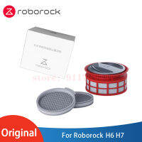 Original Roborock H7 Part Pack เครื่องดูดฝุ่นแบบใช้มือถืออะไหล่ชุดกรอง HEPA ตัวกรองด้านหน้า2PCS ตัวกรองด้านหลัง1Pc