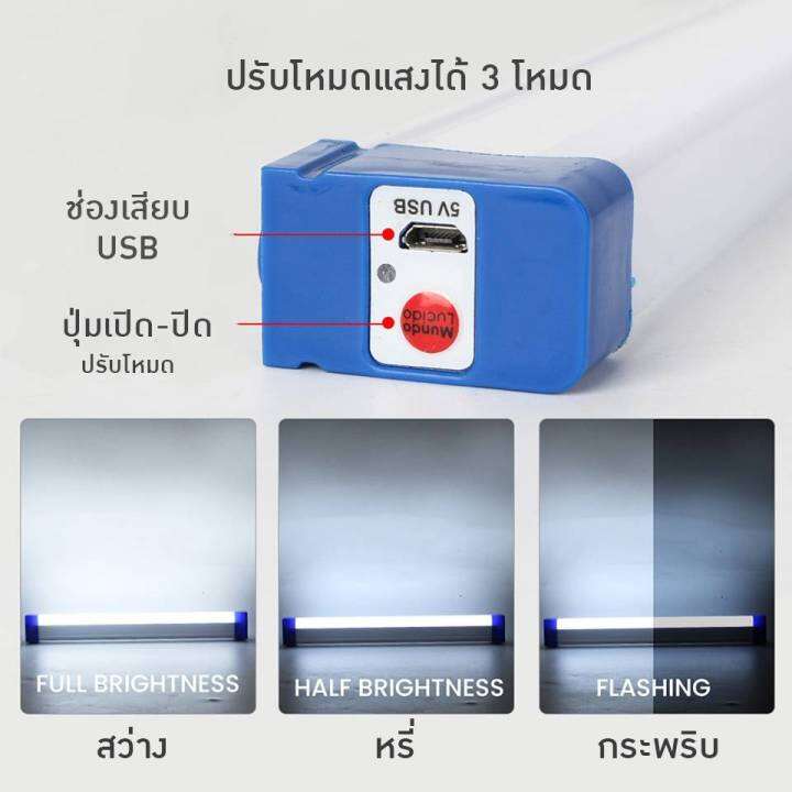 หลอดไฟ-led-ไร้สาย-พกพา-ไฟฉุกเฉิน-ปรับได้3ระดับ-50w-หลอดไฟ-ติดกำแพง-หลอดไฟแขวน-ชาร์จ-usb-สะดวกง่ายต่อการใช้งาน