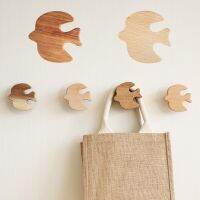 New Wood Animal Hook Home Wall Hanging Key Clothes Towel Hook Kitchen Cute Decoration Hook Bathroom Accessories Gadgets Picture Hangers Hooks