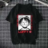 เสื้อยืดลำลองสไตล์ใหม่ เสื้อยืดโอเวอร์ไซส์【100% cotton】ONE PIECE Luffy Zoro Mens Tshirt Harajuku Cool  Black Short Sleeve T Shirt Japanese Anime Summer T-Shirt S S-5XL เสื้อยืดแฟชั่น แฟชั่นแขนสั้นผ้าฝ้าย