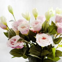 hotx【DT】 1PC European Artificial 3 Heads Fake Eustoma Gradiflorus Wedding 5