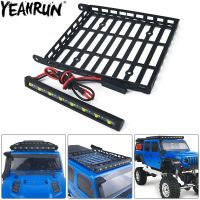 【jw】✱  YEAHRUN Metal Luggage Carrier Roof Rack with Bar for 1/24 Crawler Car SCX24 AXI00005 Decoration Accessories