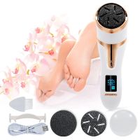 Electric Pedicure Foot File Rechargeable Waterproof Hard Skin Remover Foot With 3 Rollers Foot Files For Hard Skin And Dead Skin