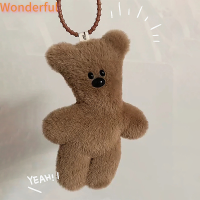 ?【Lowest price】Wonderful ตุ๊กตาหมีนุ่มนิ่มจี้พวงกุญแจตัวการ์ตูนน่ารักตุ๊กตายัดนุ่นนุ่มน่ารักสำหรับเป็นของขวัญสำหรับเด็ก