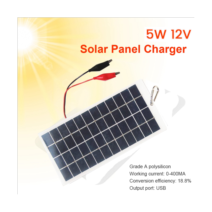 5w-12v-polysilicon-solar-panel-replacement-spare-parts-outdoor-portable-waterproof-charging-panel-with-clips-can-charge-9-12v-battery