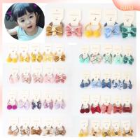 LULU 10pcs หรูหรา อุปกรณ์เสริม เด็กผู้หญิง เชือกผม ผ้าโพกศีรษะดอกไม้หมากฝรั่ง โบว์ผูกผม ยางรัดผม